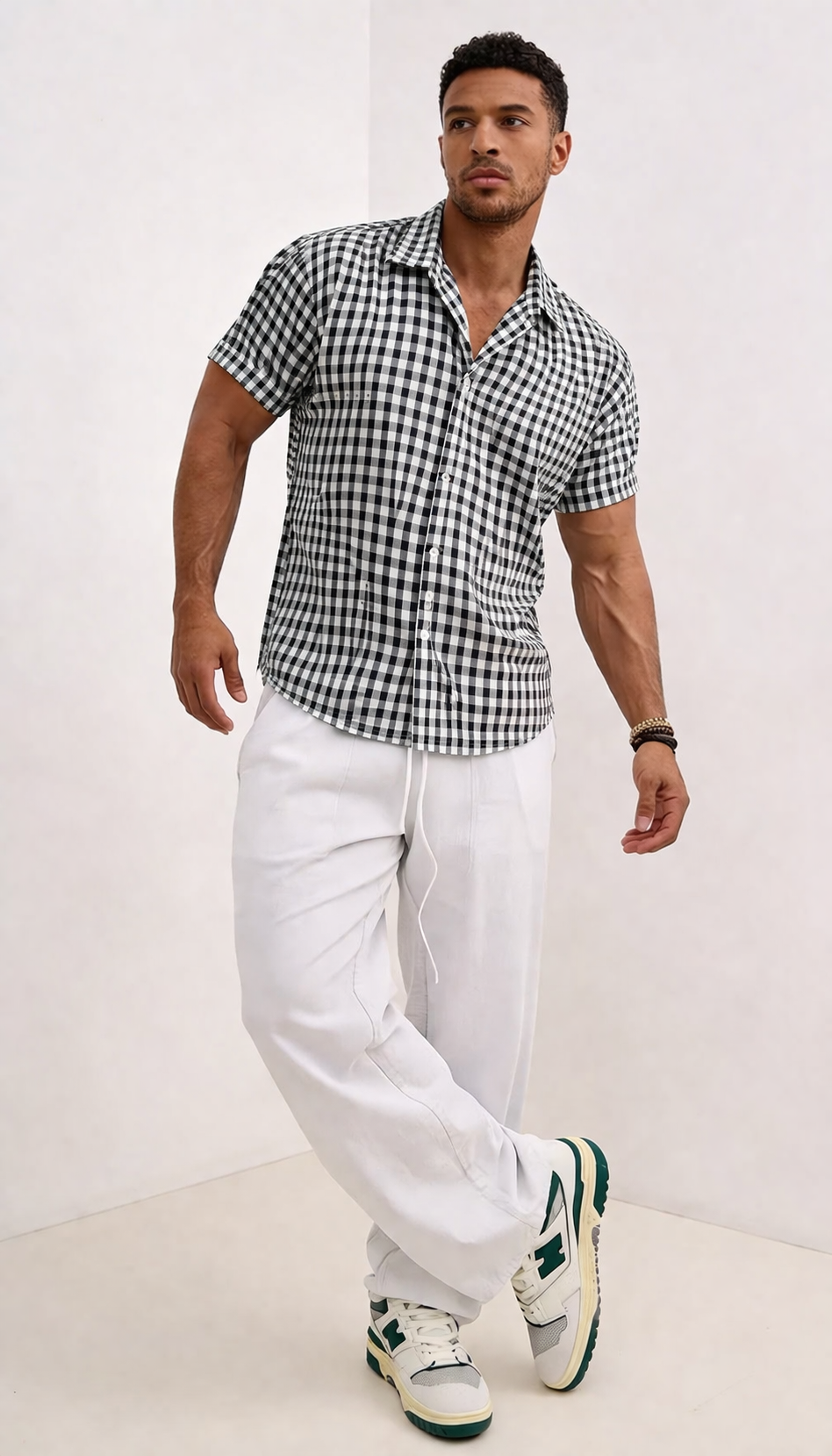 Checkerboard Block Marlboro Shirt