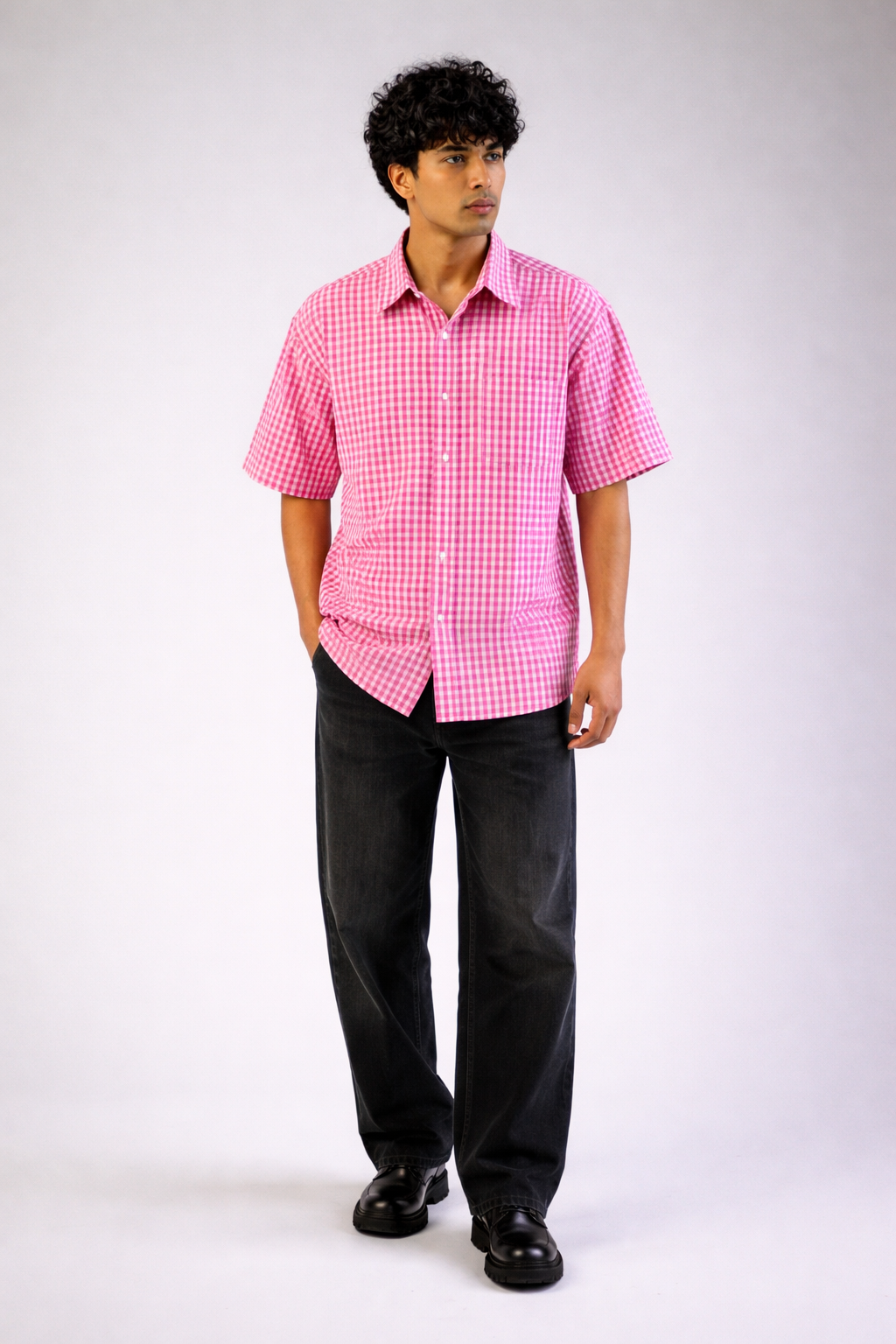 Checkerboard Block Weekend Shirt