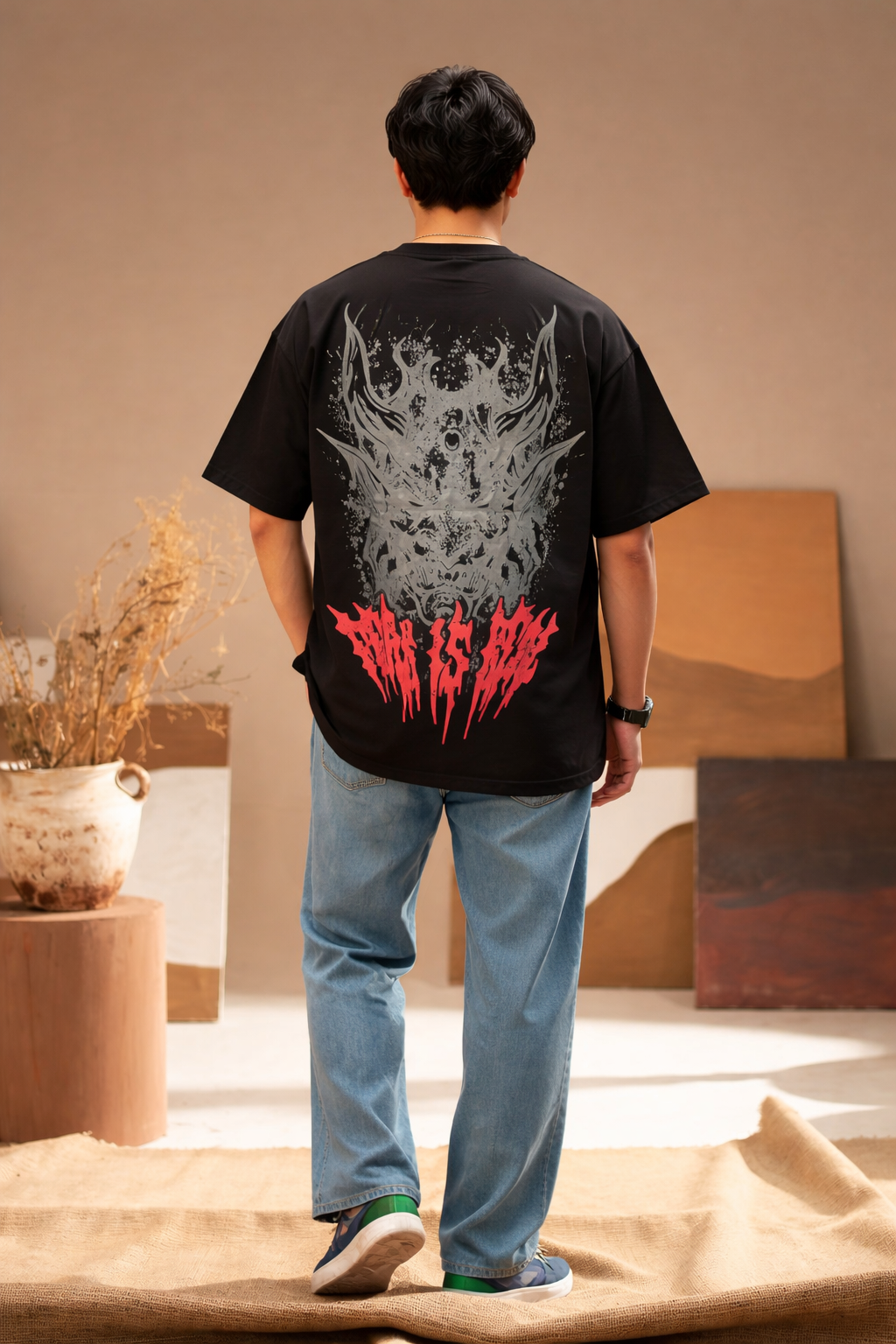 Metal Graphic Oversized T-Shirt