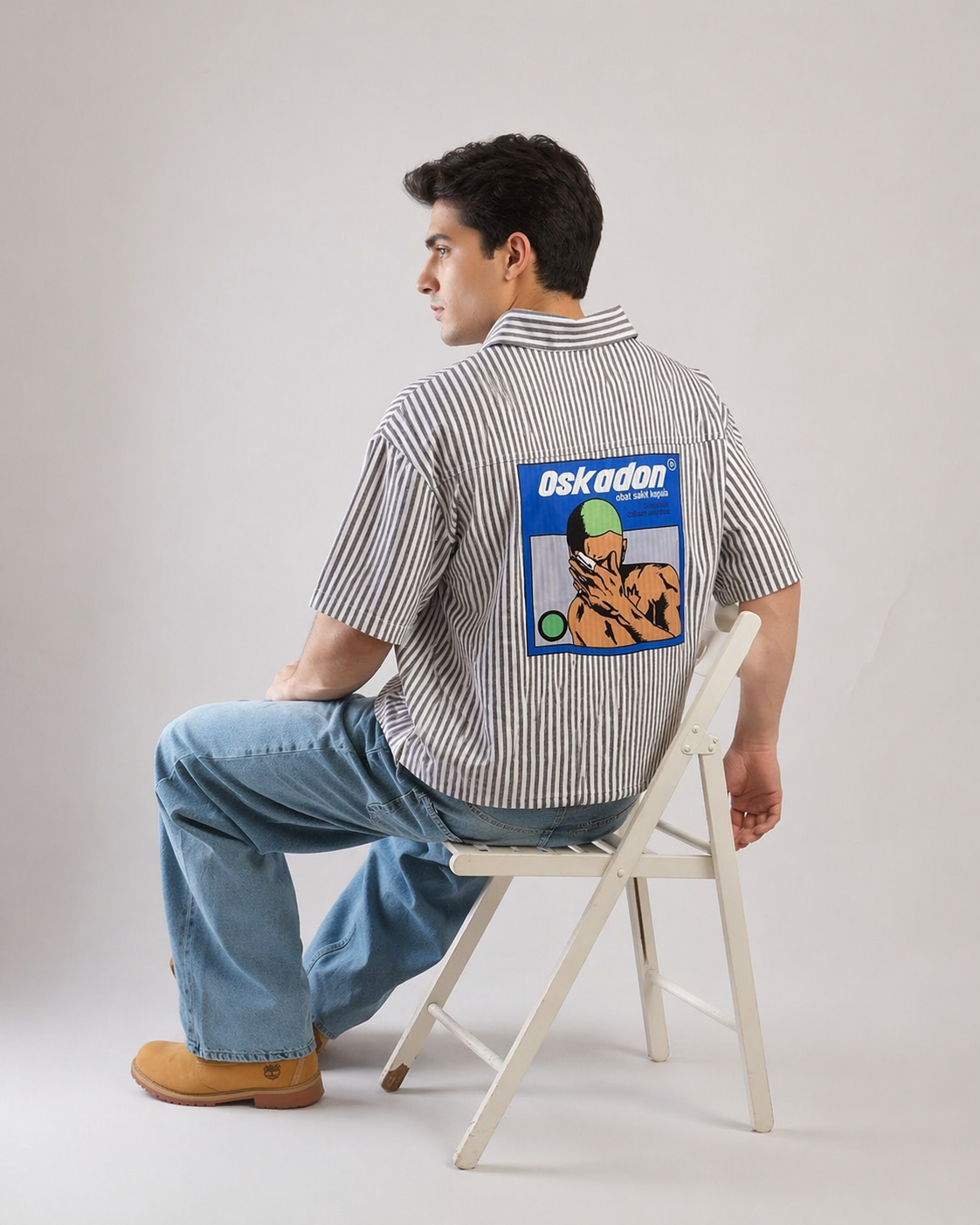 Oskodon Tribal Star Boxy Shirt