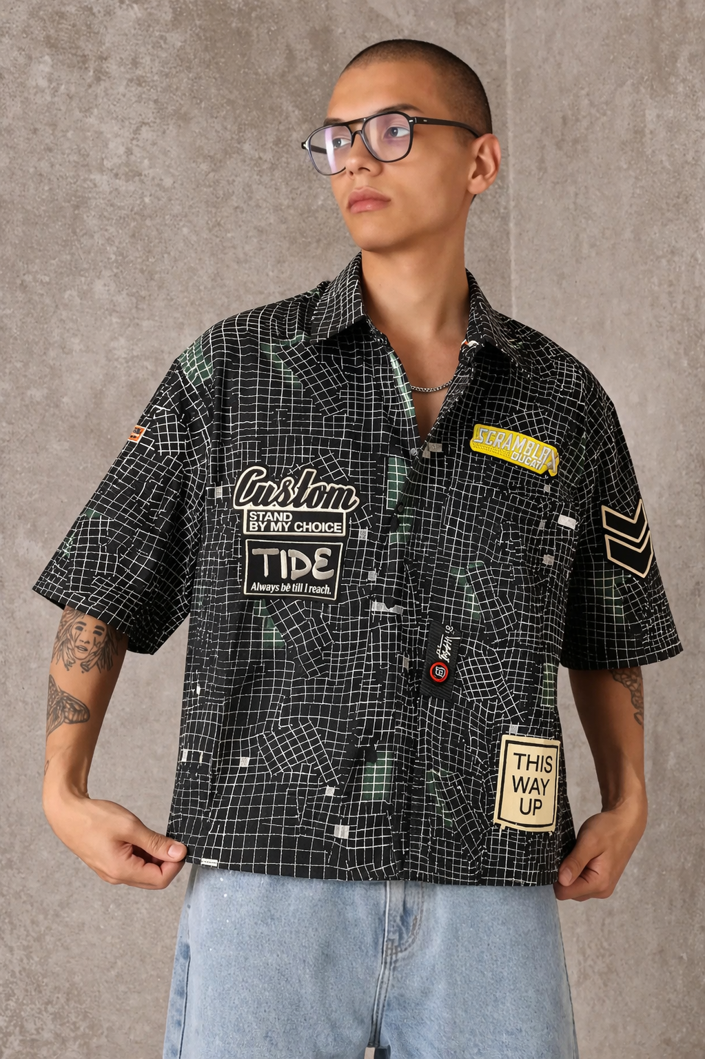 Gridlock Chaos Boxy Shirt