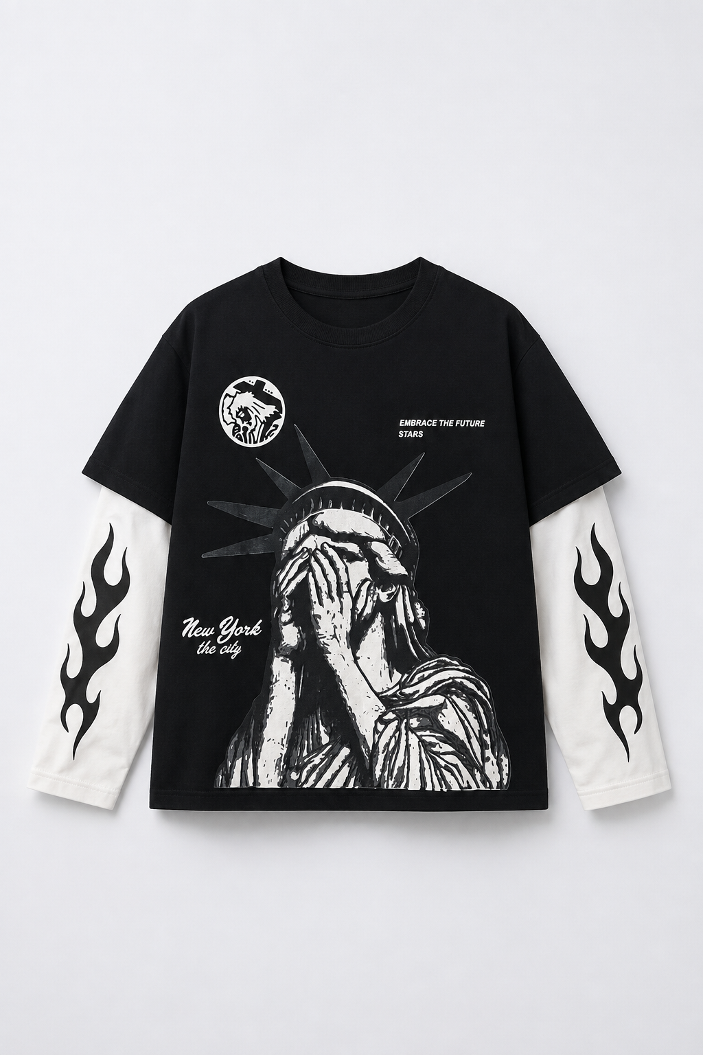 NYC INFERNO LAYERED TSHIRT