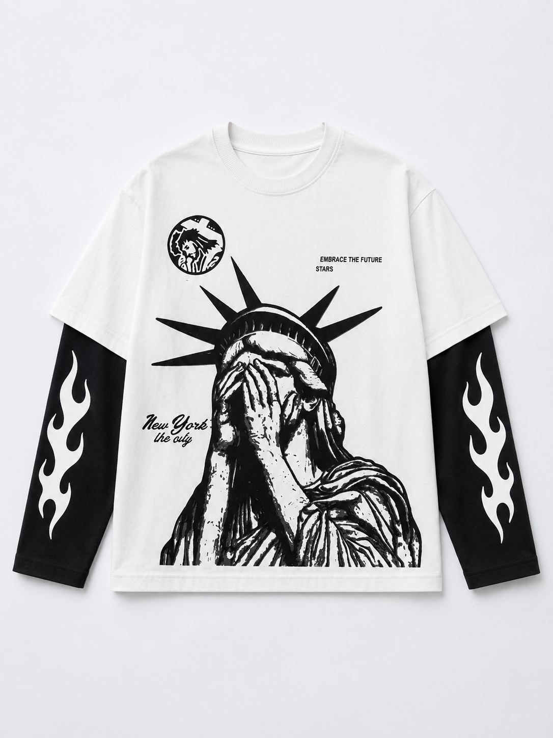 NYC INFERNO LAYERED TSHIRT