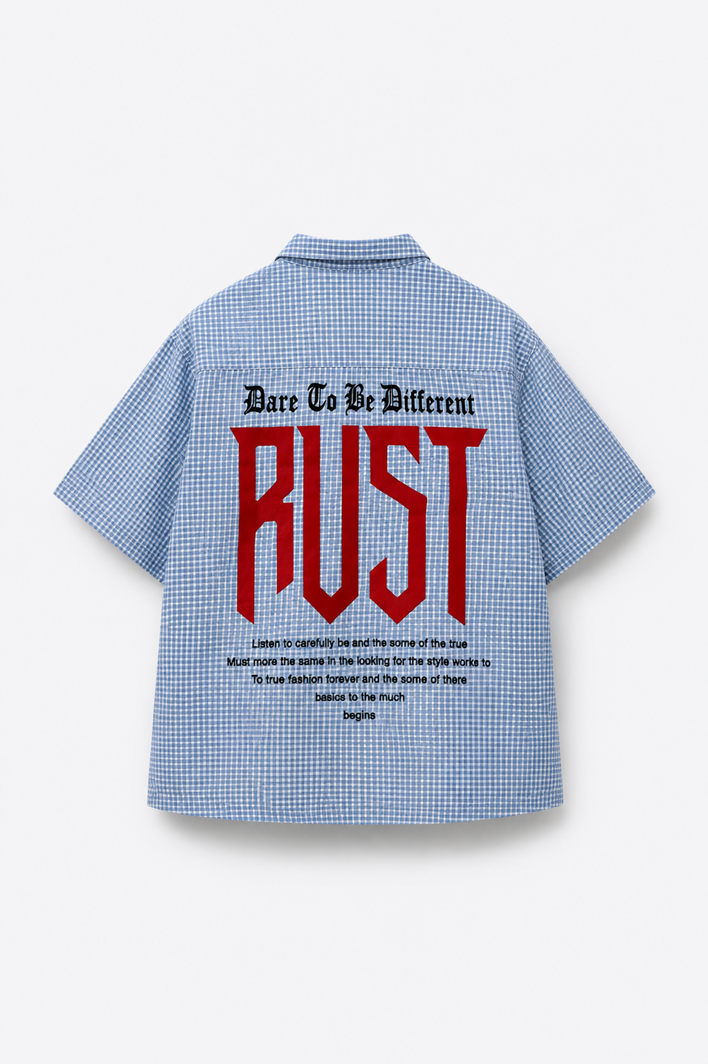 RUST CHECKERED SHIRT