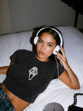 Ghostface Scream Crop Top